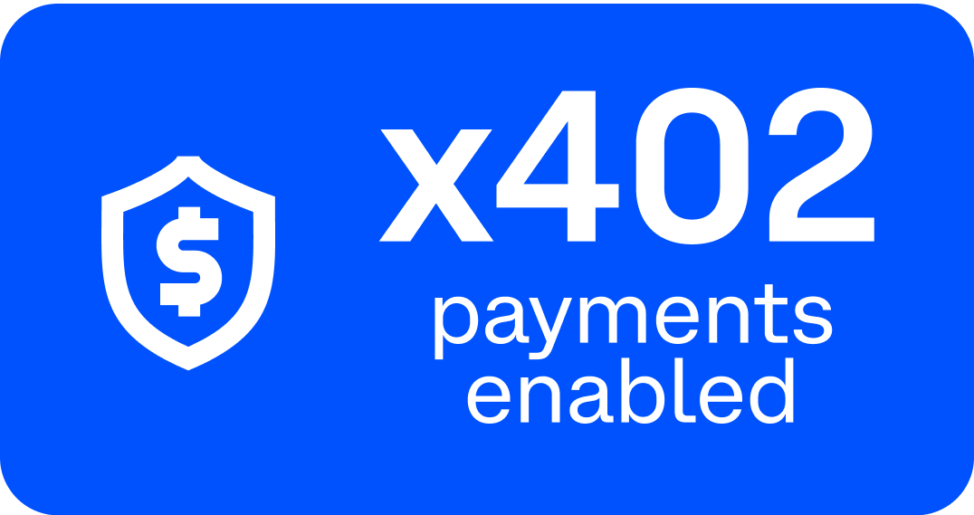 x402 payments enabled